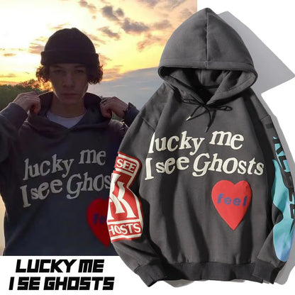 2024 Kanye West Punk Hoodie Lucky